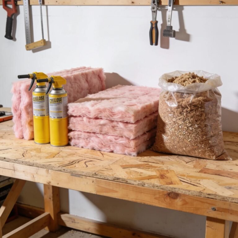 Overview of fiberglass, spray foam, and cellulose insulation materials for effective home insulation